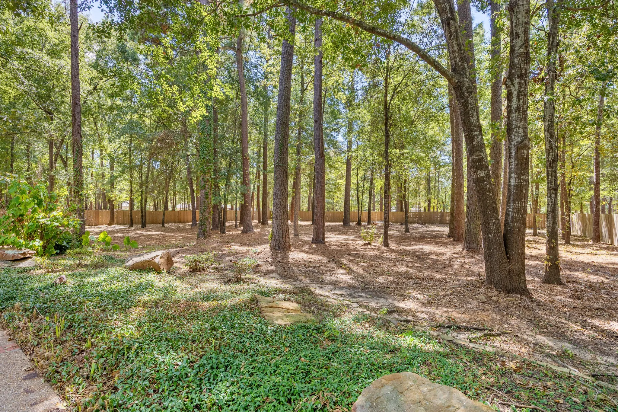 Wooded and natural
