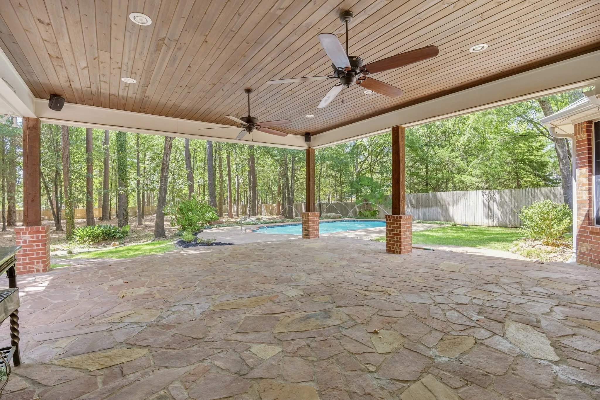 Covered patio