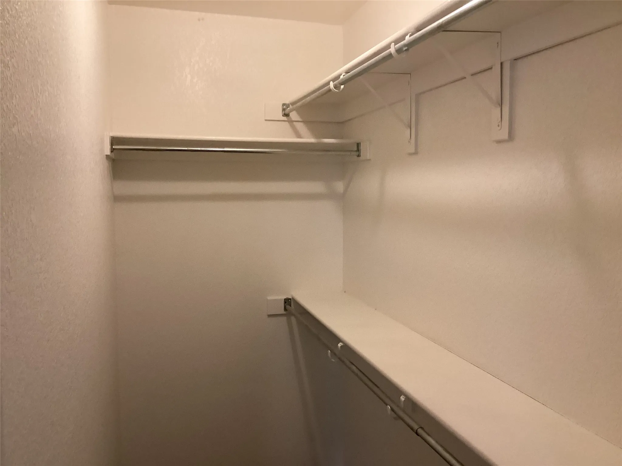 Built-in shelving and hanging rods