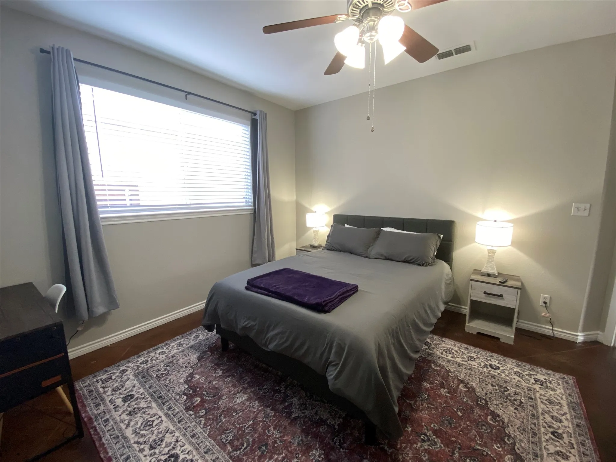 Hardwood-style flooring throughout
