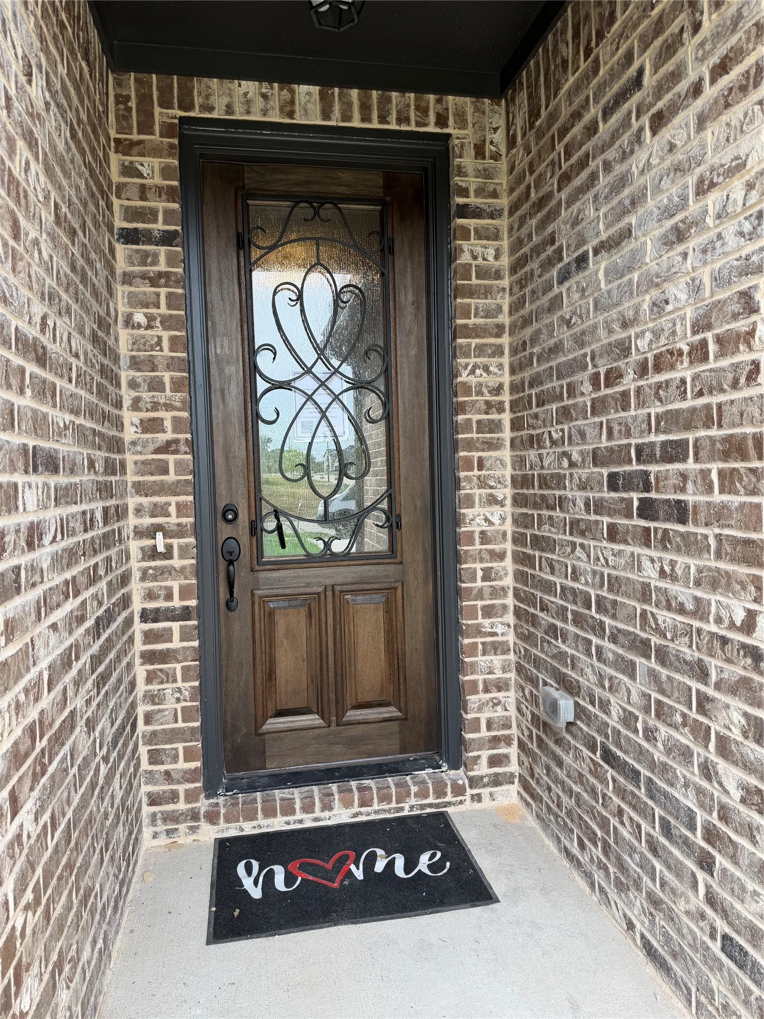 Great first impression with 8ft iron & glass front door