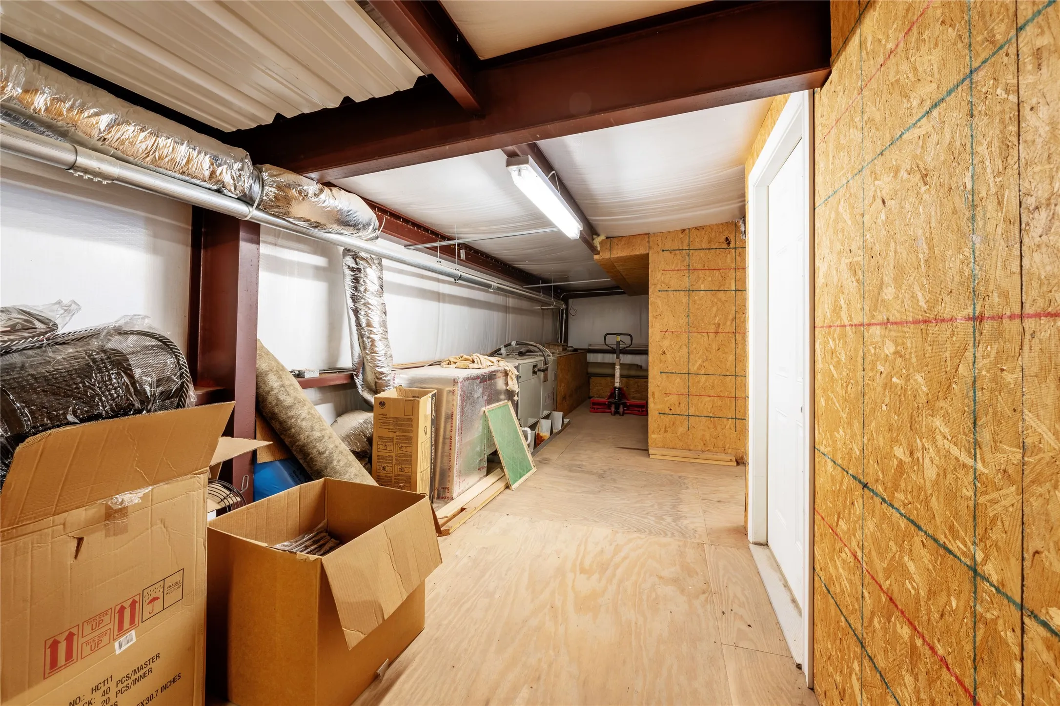 Upstairs storage