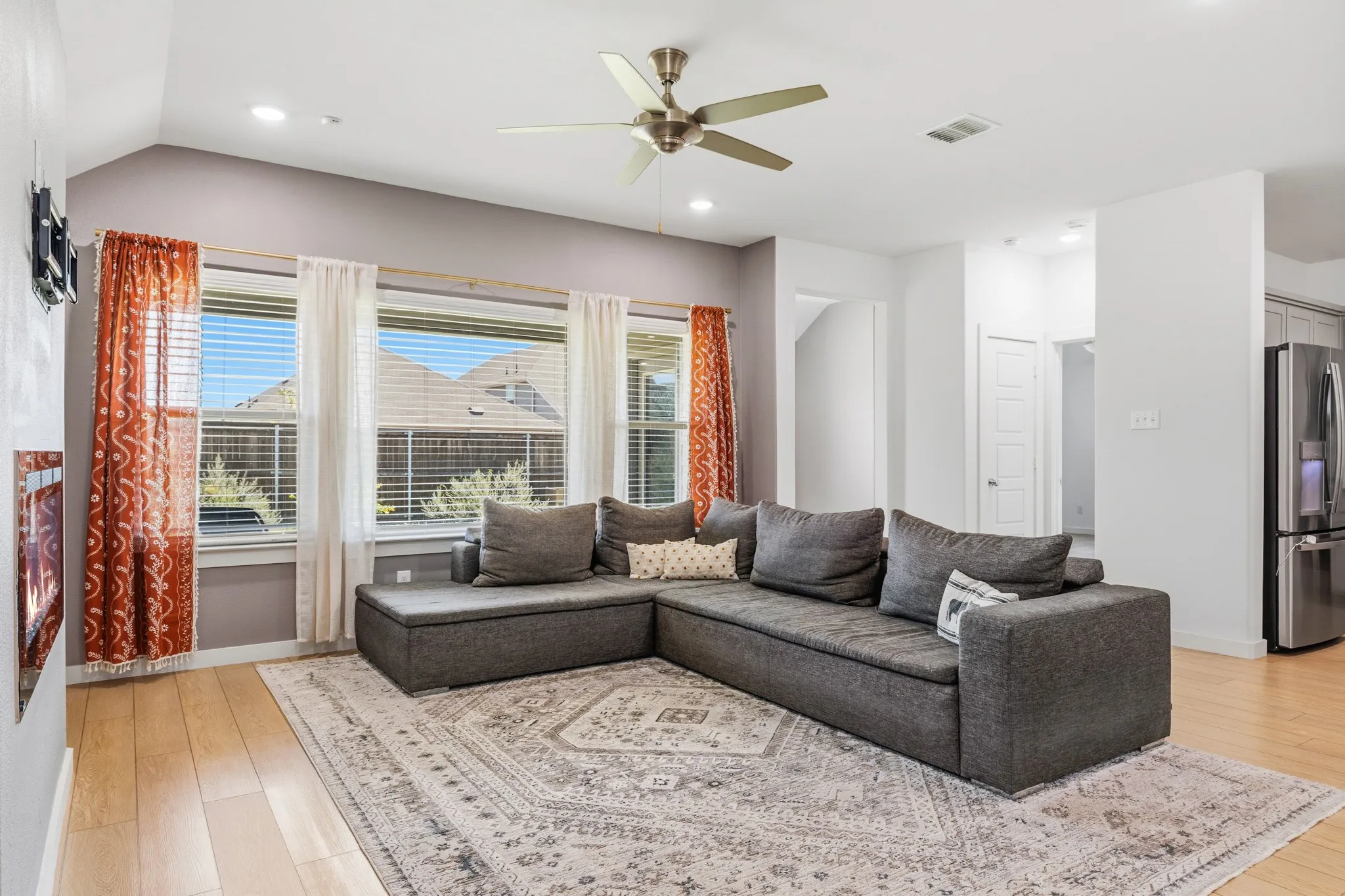 The amount of natural light that flows into this home is phenomenal!
