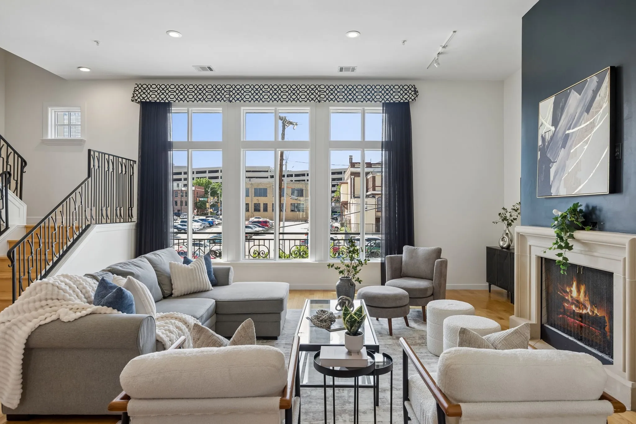 Architectural Iron Details Elevate The Home’s Distinctive Design