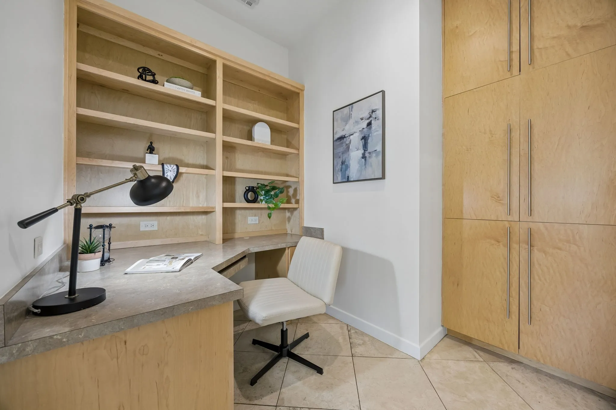Private First Floor Office Suite With Custom Built-Ins And Adjacent Bath