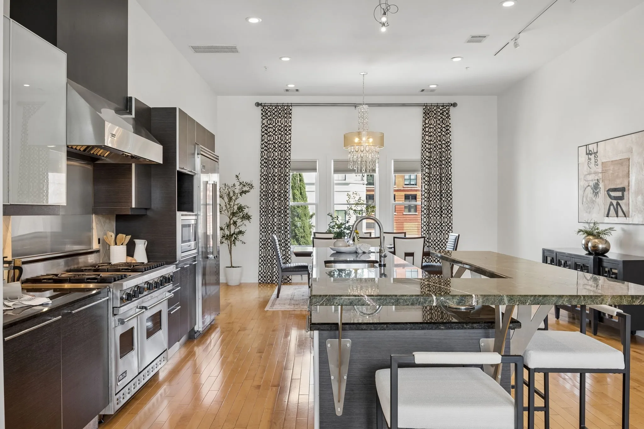 Gourmet Kitchen With Double Ovens, Griddle, Walk-In Pantry, And Italian Cabinetry