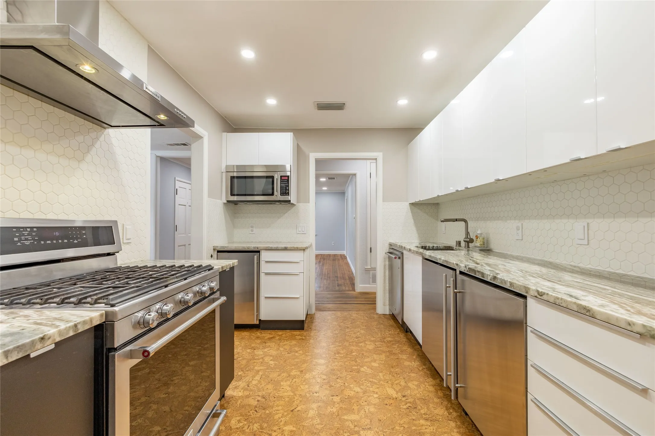 There is a 2nd under-counter refrigerator located under the microwave - great for drinks and snacks!