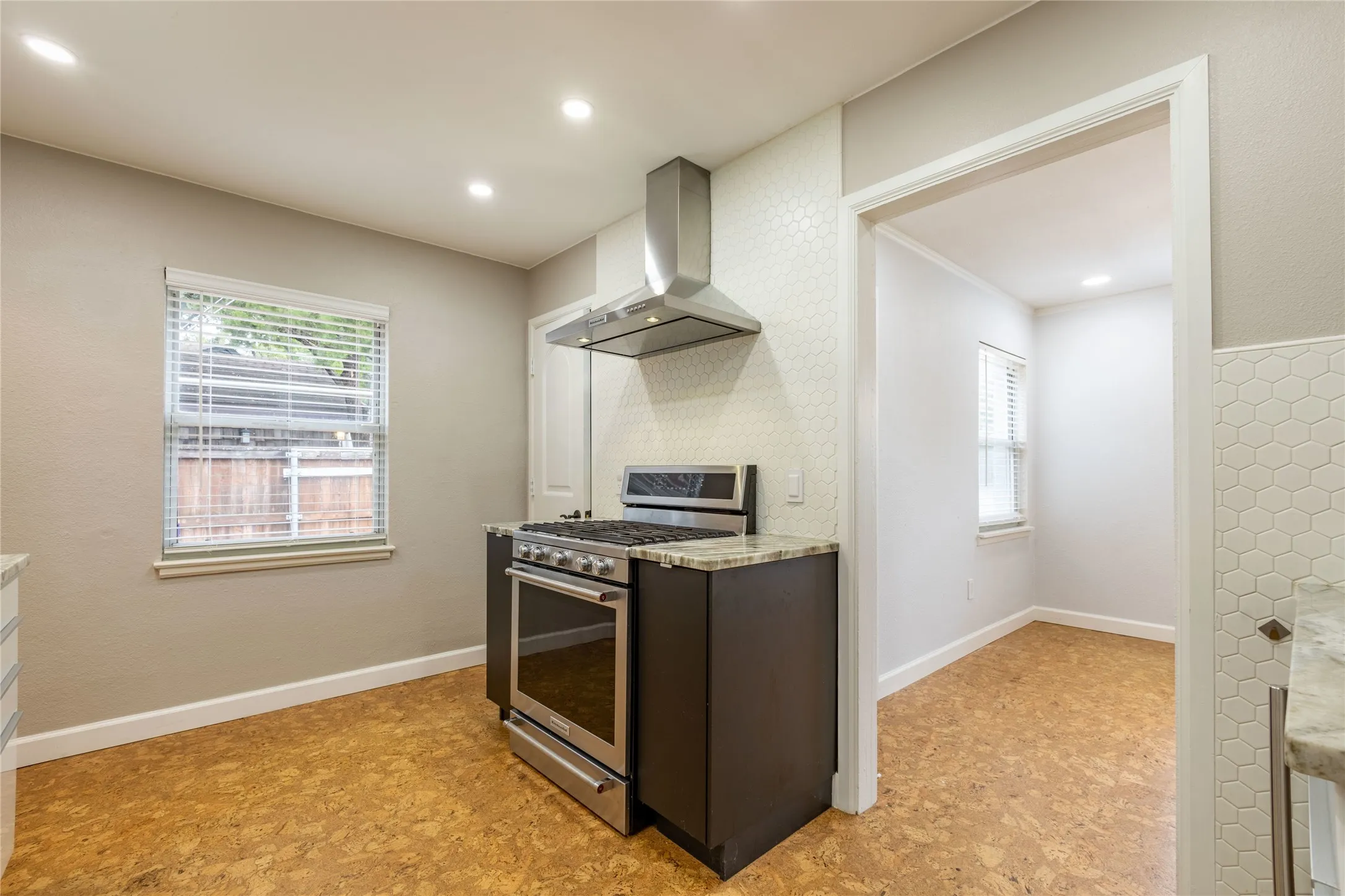 There's also a walk-in pantry and more storage just behind the kitchen
