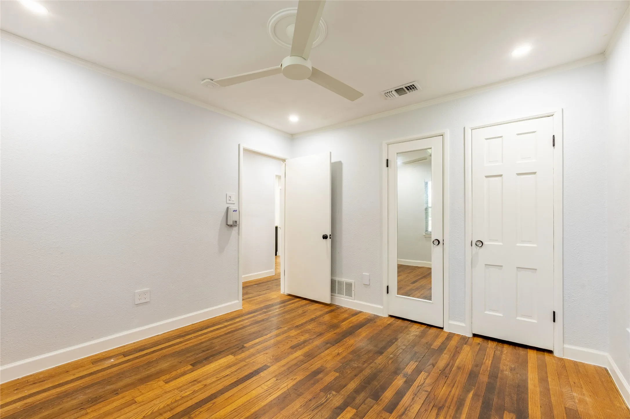 Generous closet space in the 2nd bedroom