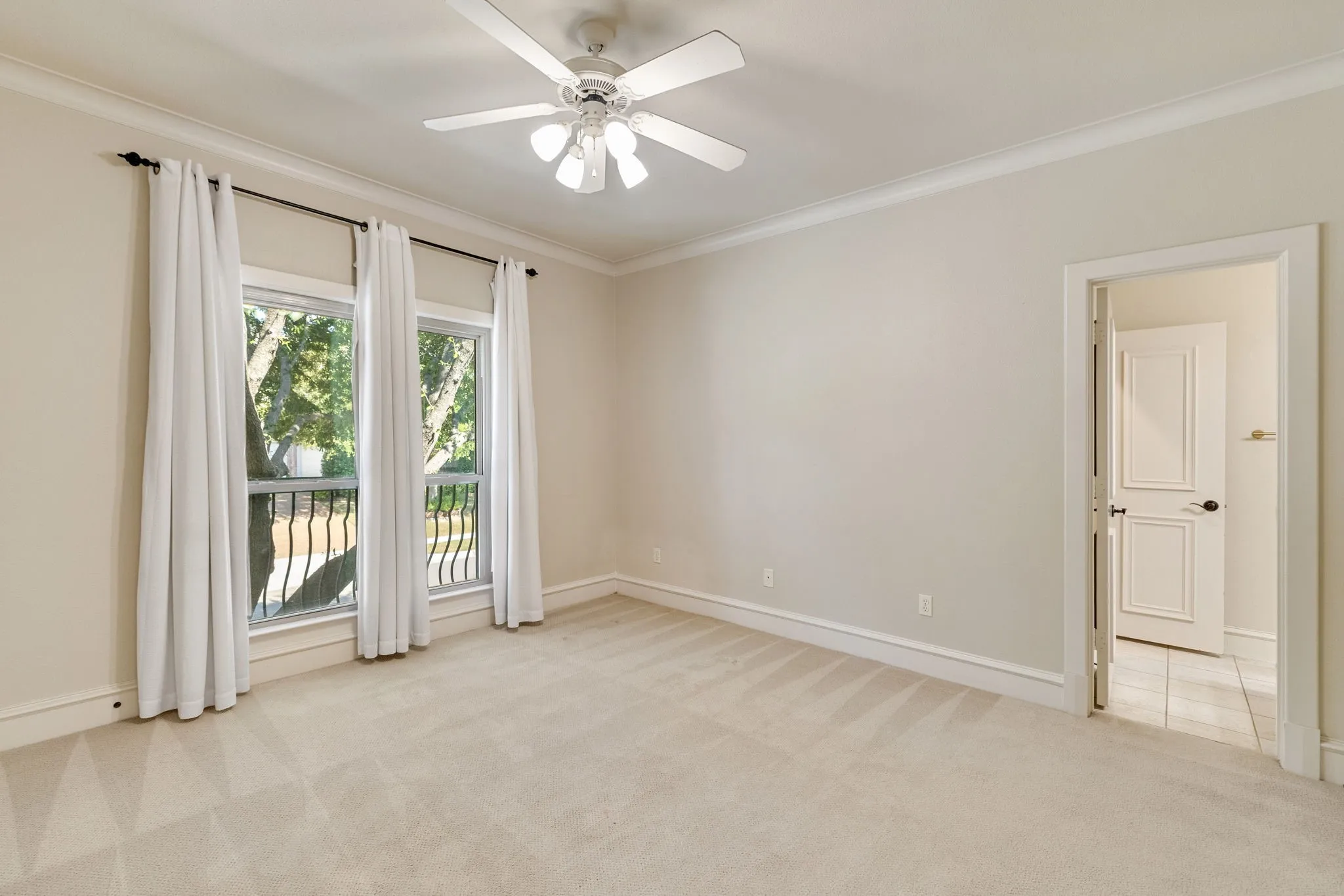 Upstairs bedroom with walk-in closet.