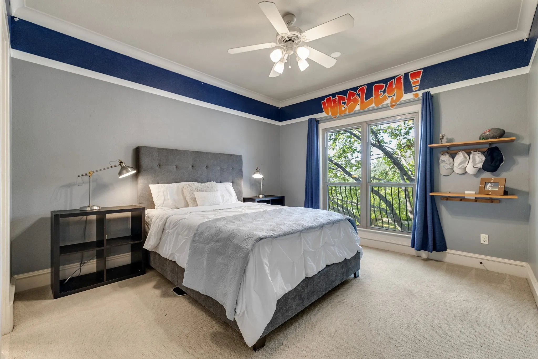 Upstairs bedroom with en-suite bath.