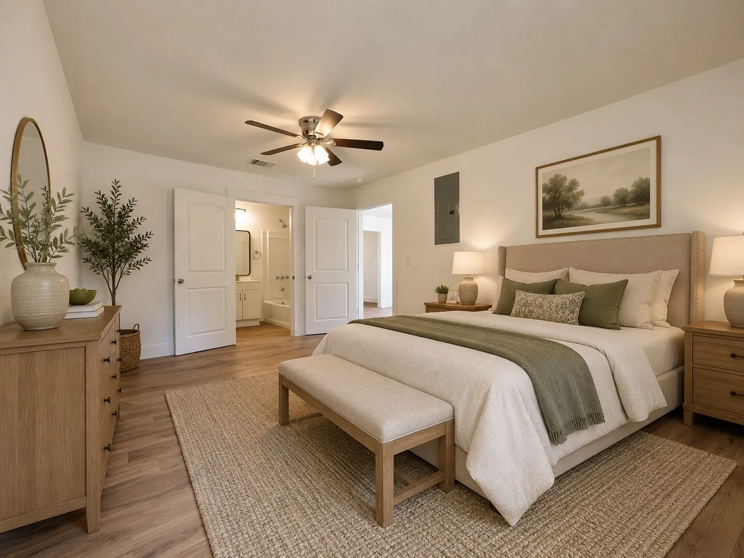 Master Bedroom - AI Staged
