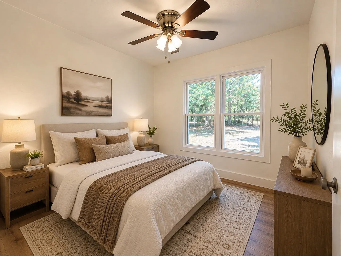 Guest Bedroom 3 - AI Staged