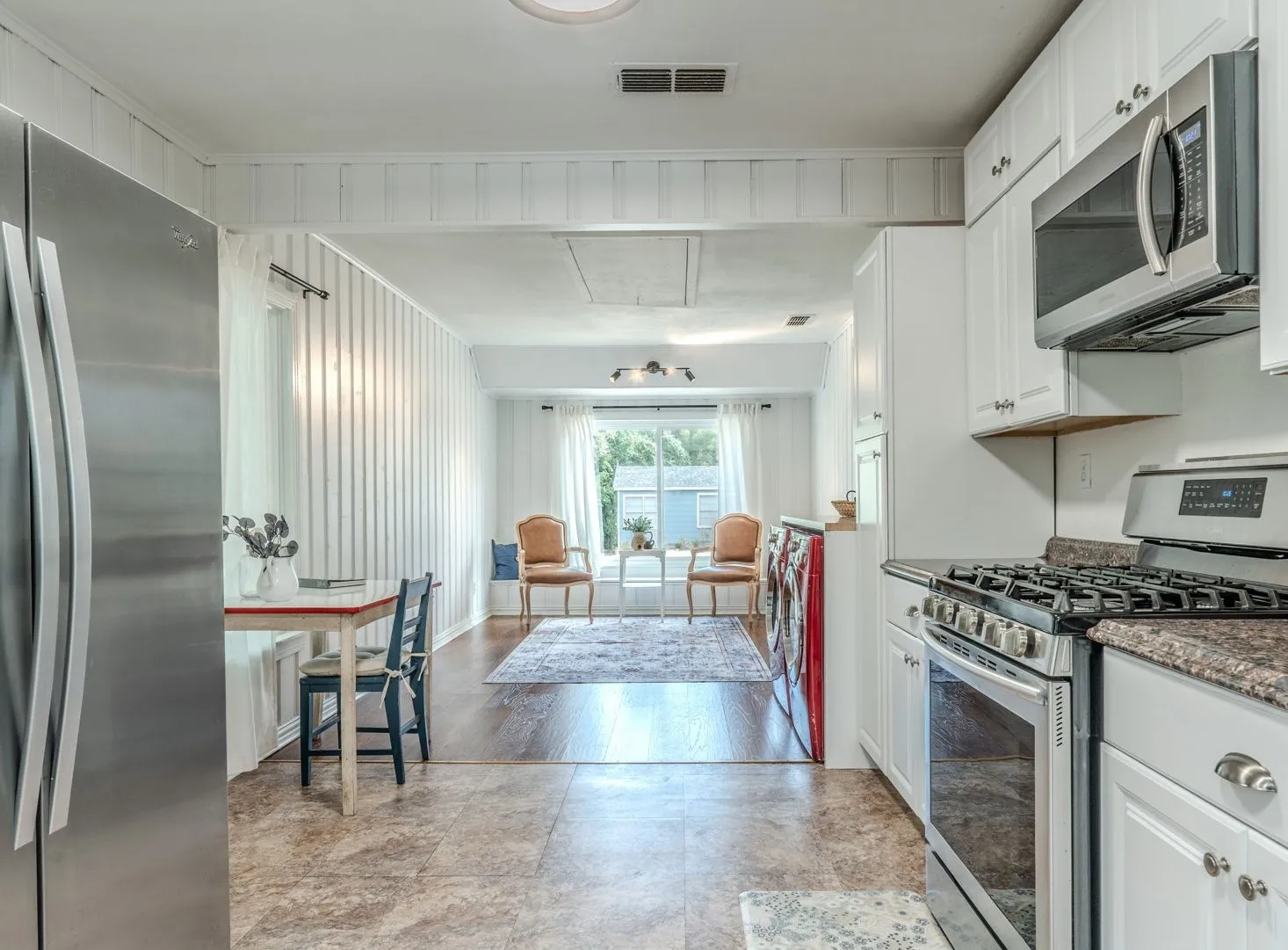 Spacious kitchen and dining or living combo