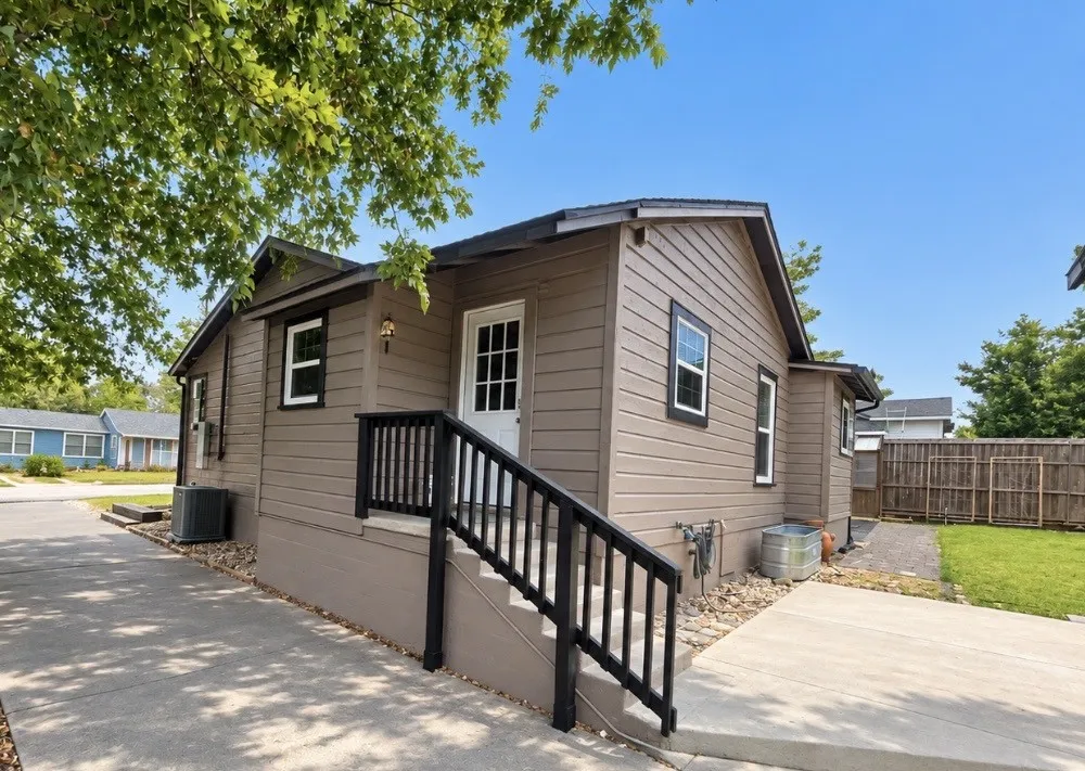 back entrance to carport