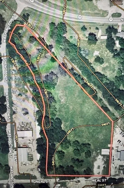 Rough Property Boundary.