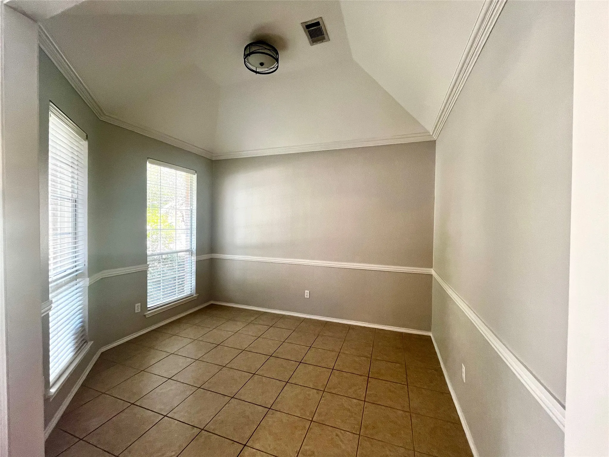Dining area overlooks front of home.  Also makes a great playroom or gameroom.