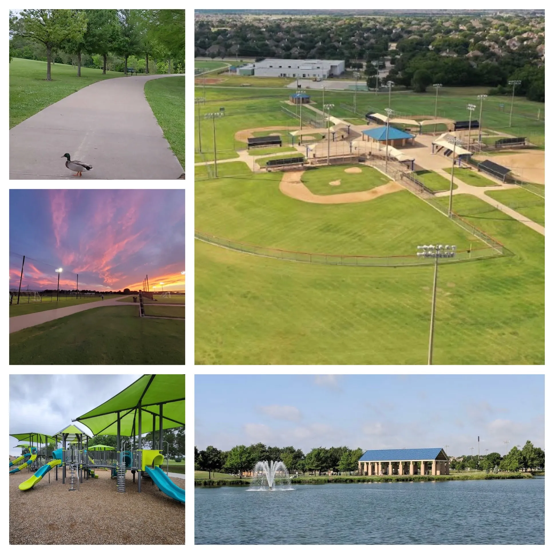 Russell Creek Athletic firlds and park nearby