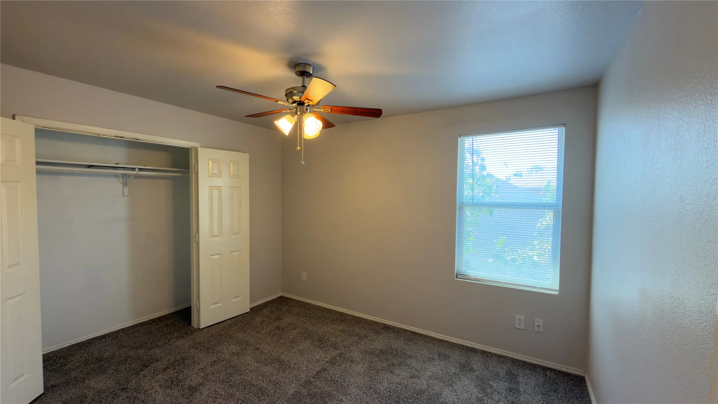 Neutral paint palette with textured carpeting