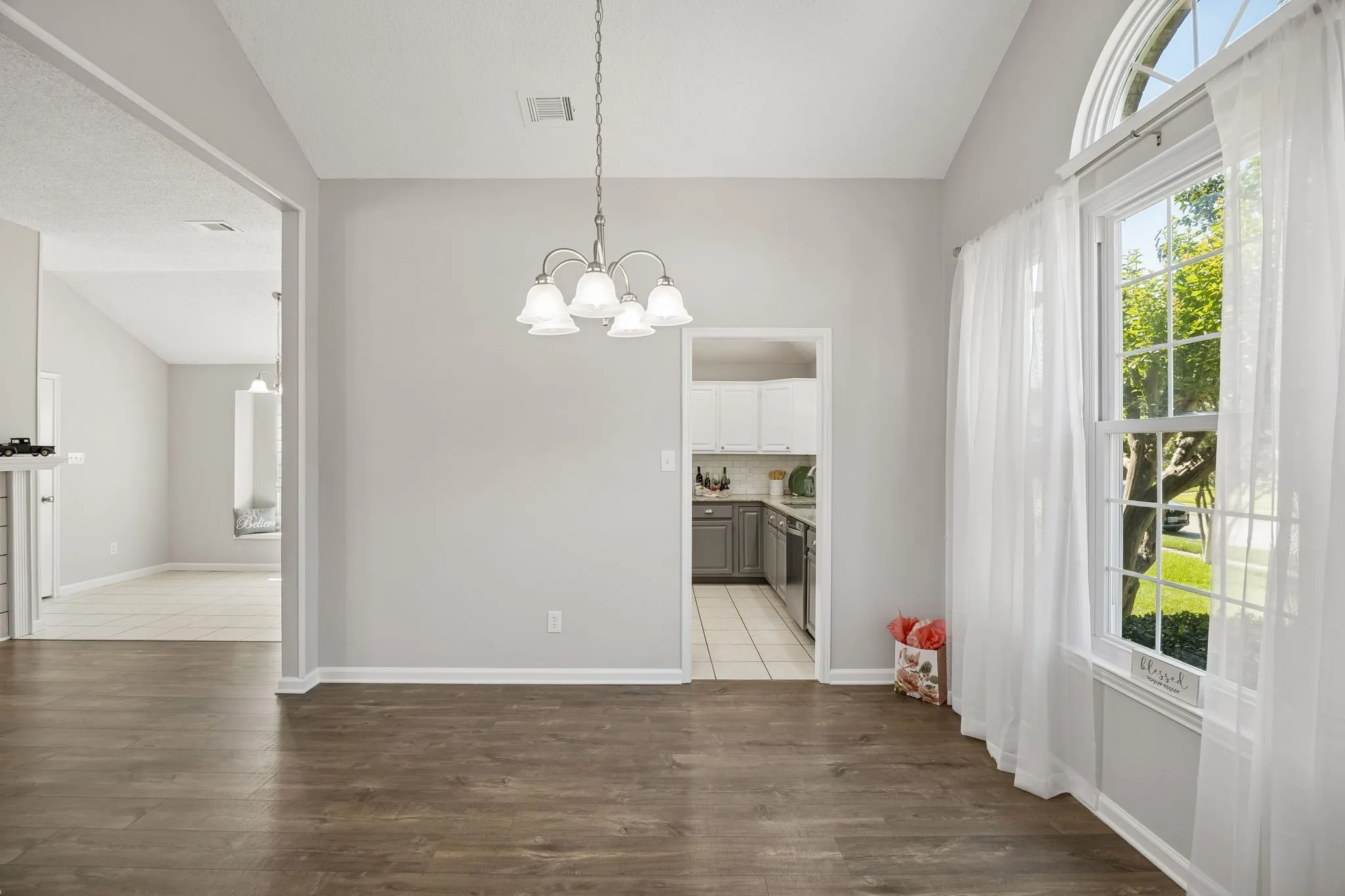 This photo shows the open concept - perfect for entertaining family and friends