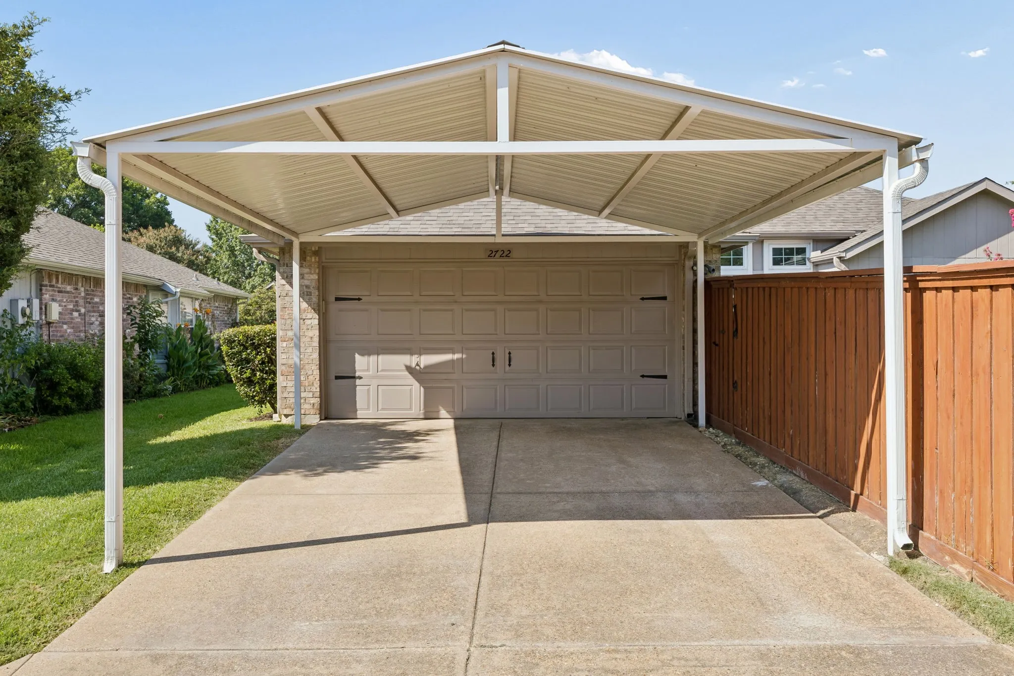 This 8ft vaulted carport will fit the largest of vehicles!