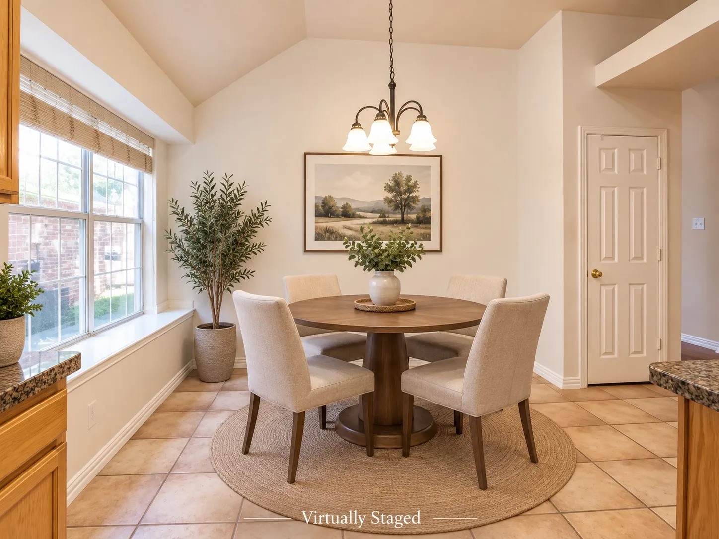 Virtually Staged Breakfast Room