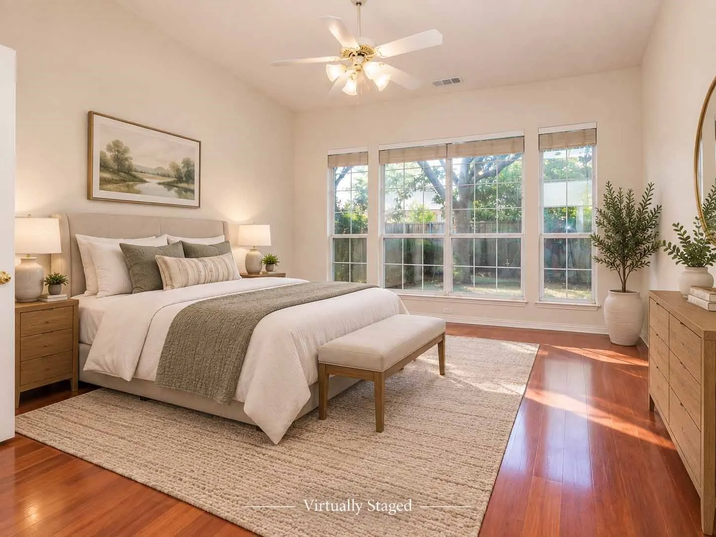Virtually Staged Primary Room