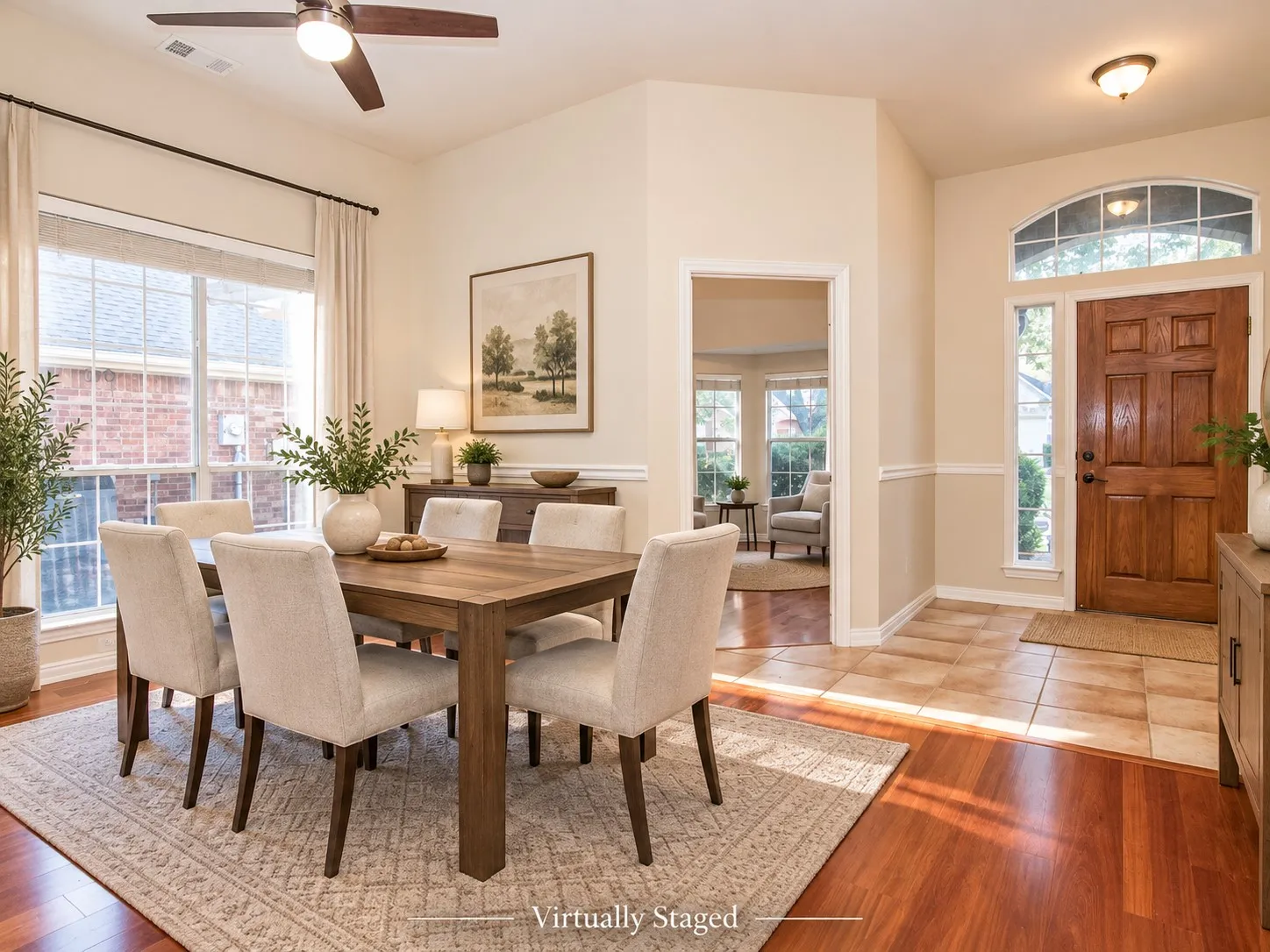 Virtually Staged Dining Room