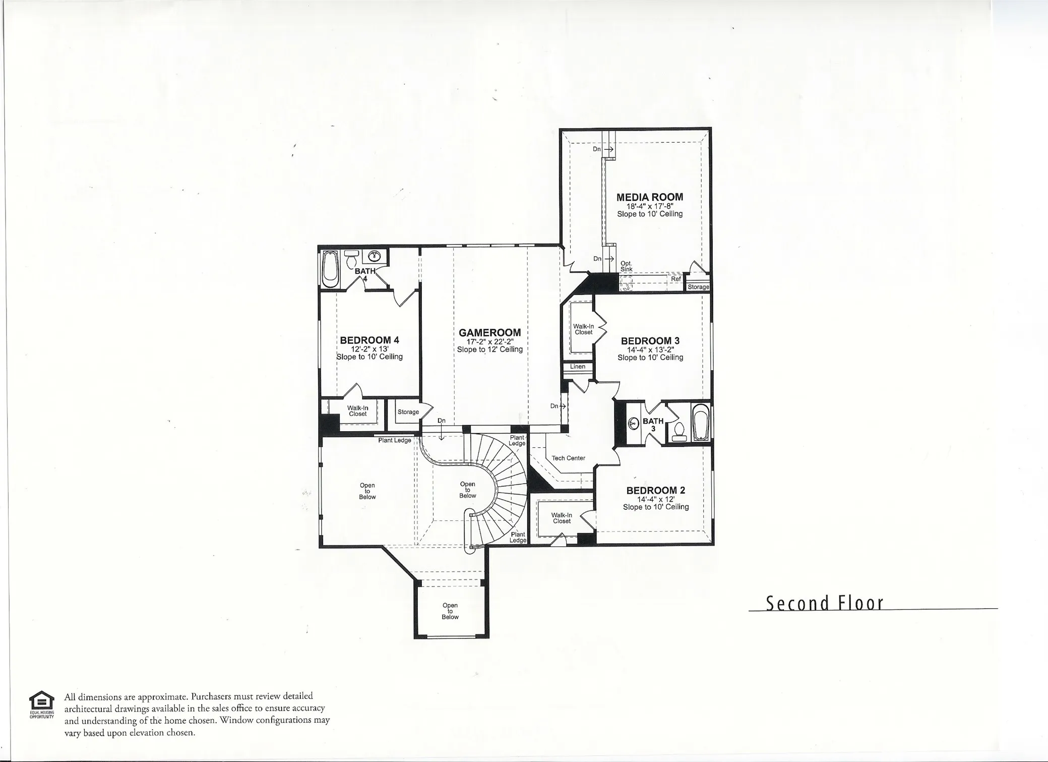 Floor plan second floor