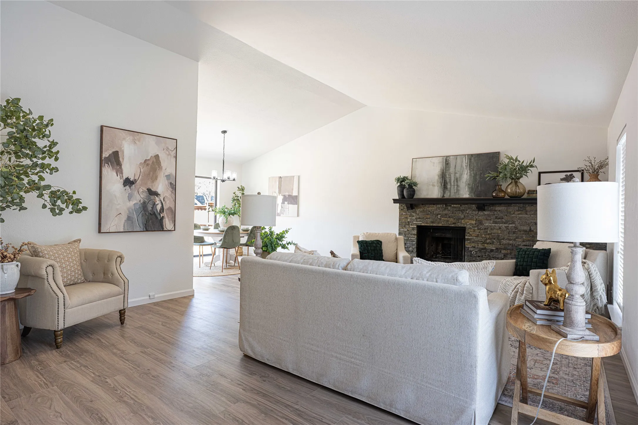 New Luxury Vinyl Plank Flooring throughout
