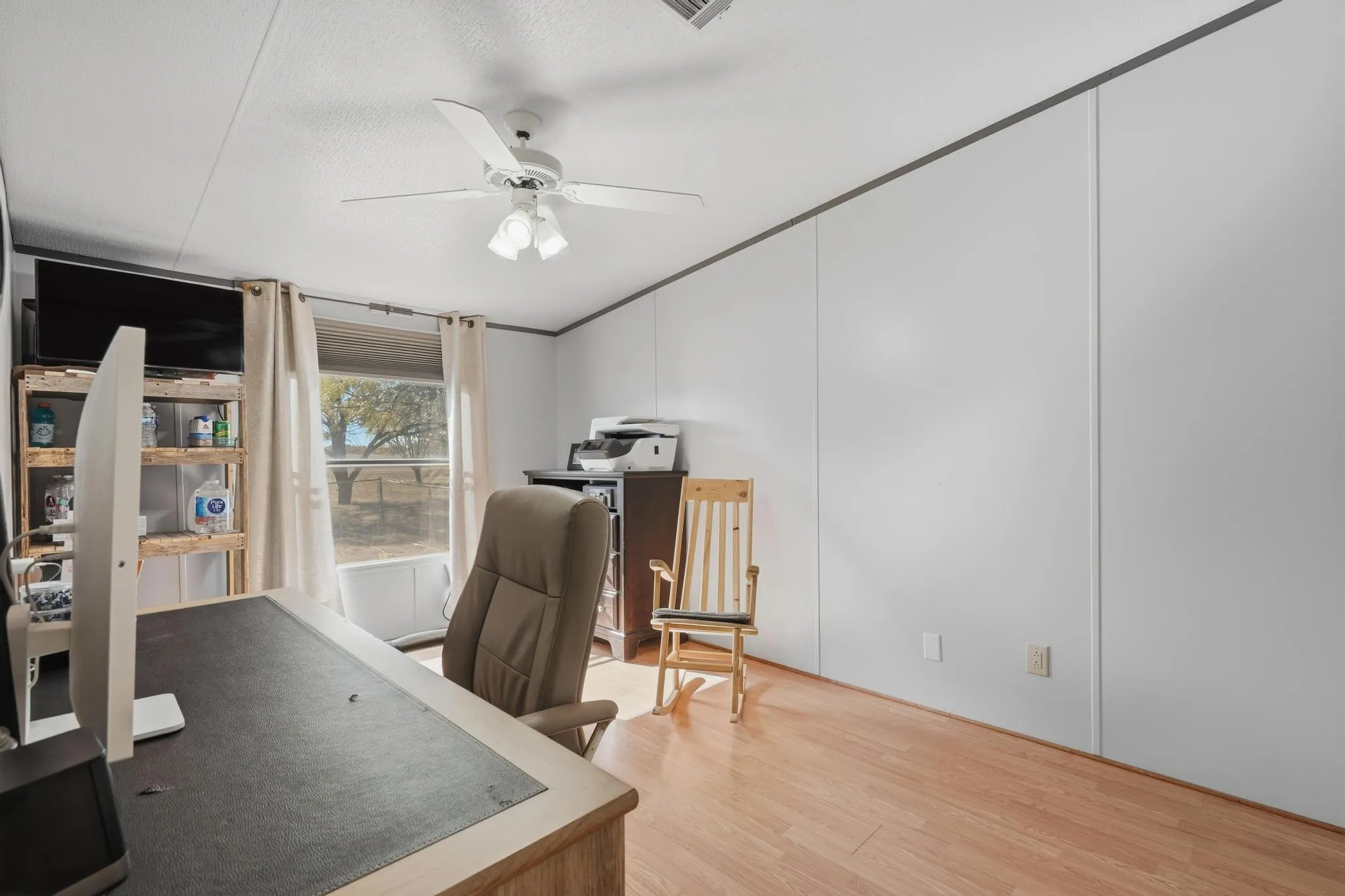 Bedroom 3 being used as a home office.