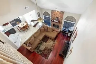view from upstairs landing