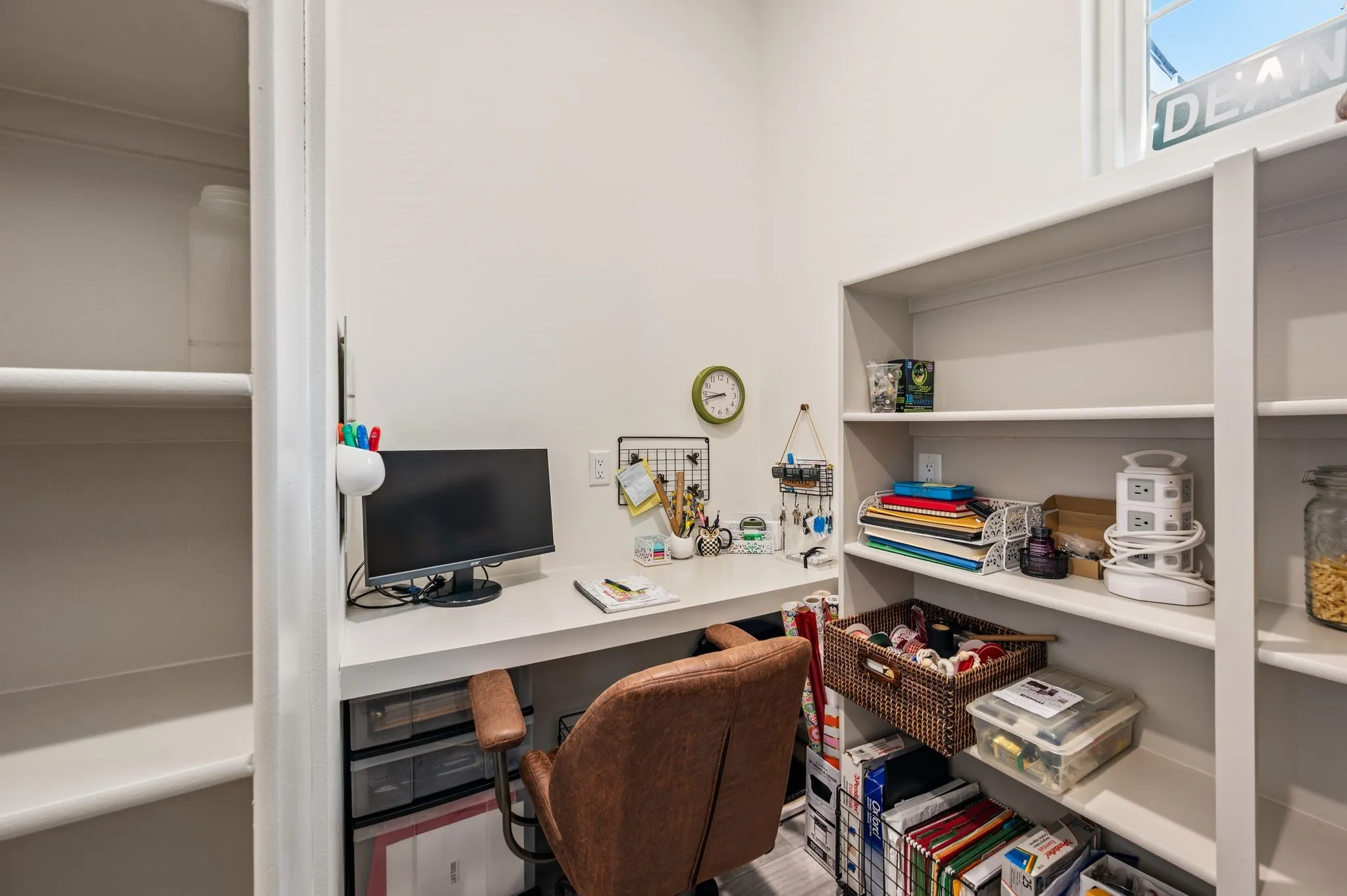 Pantry with built in Workstation.