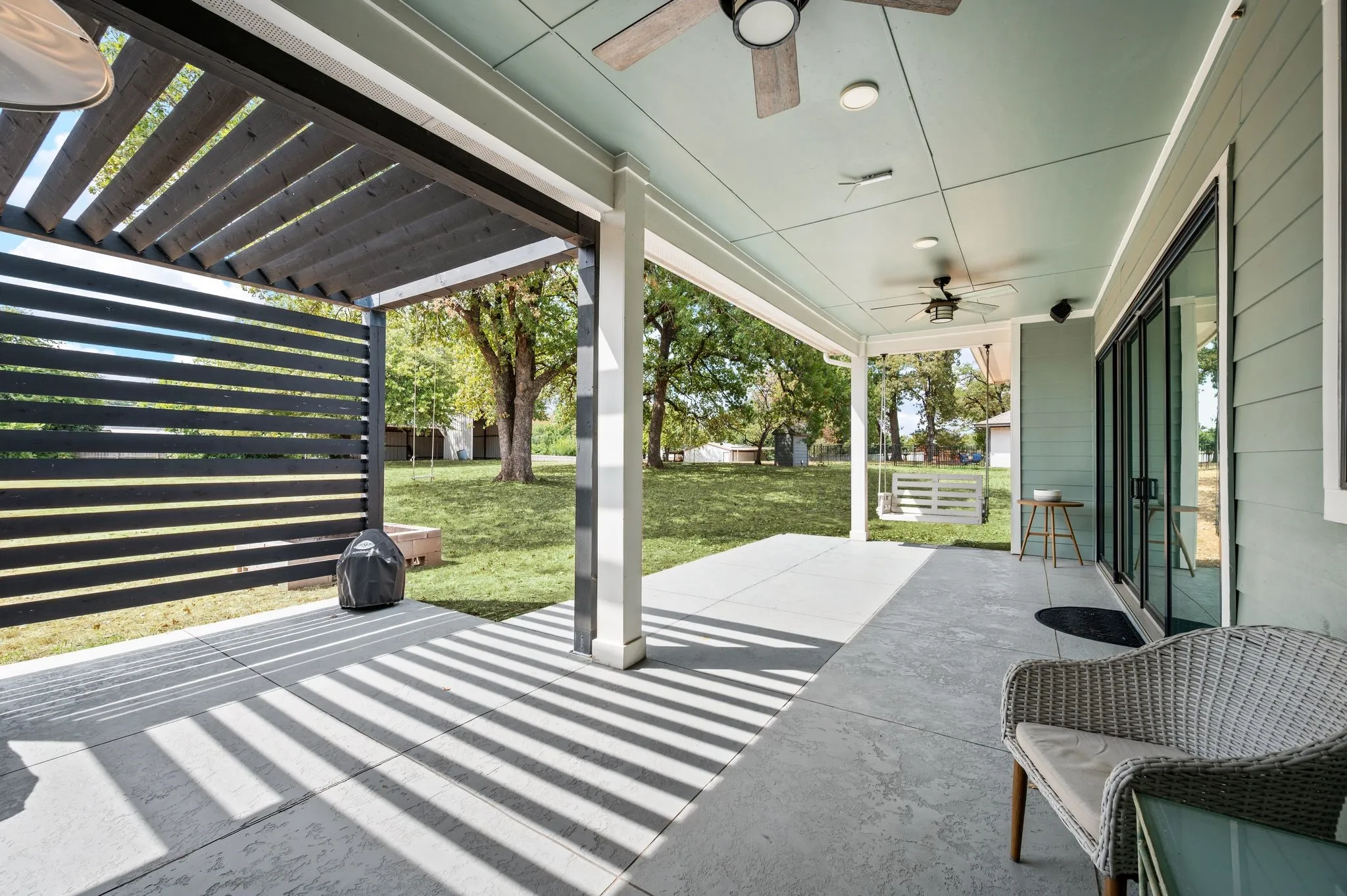 Rear patio