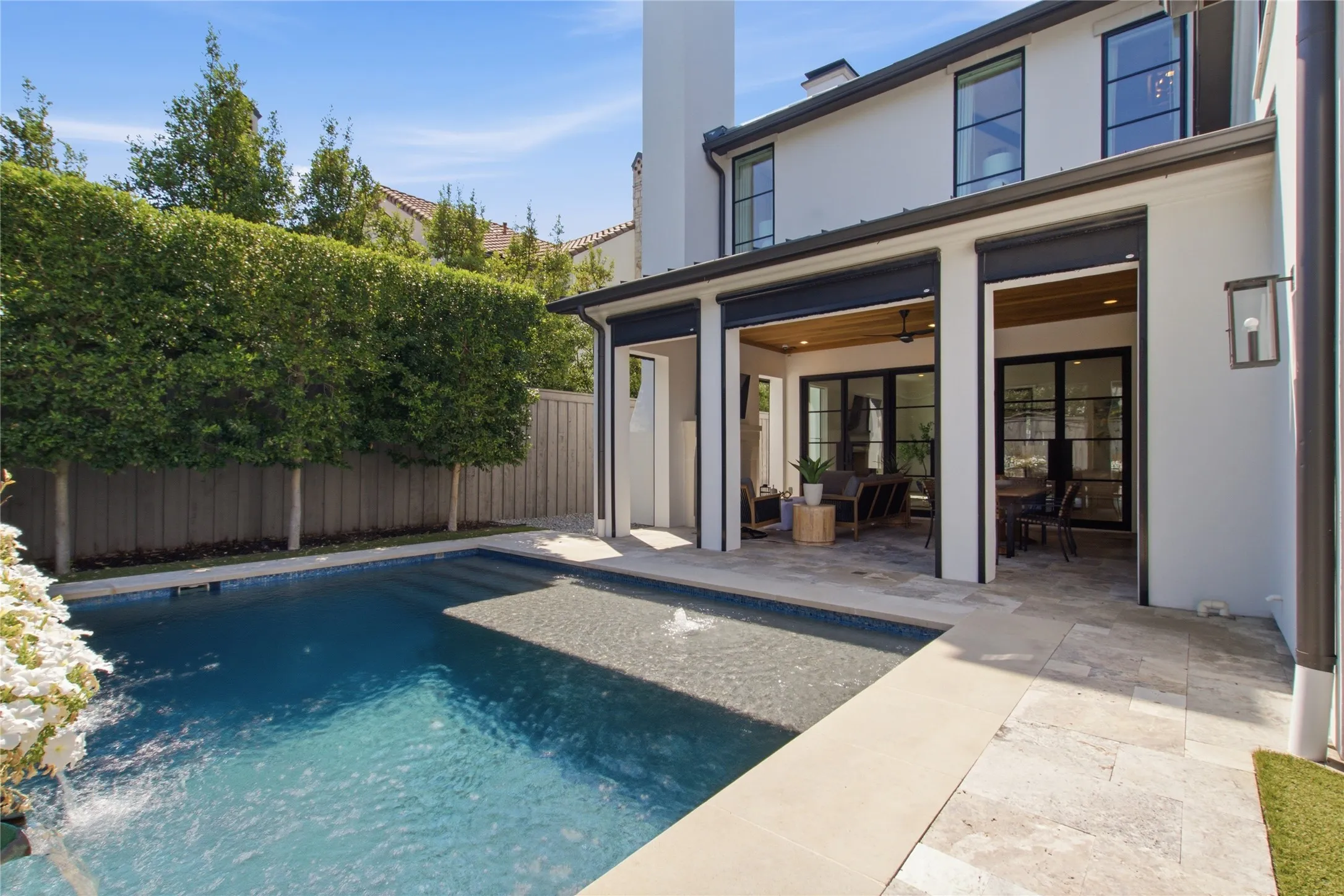 Pool and covered patio