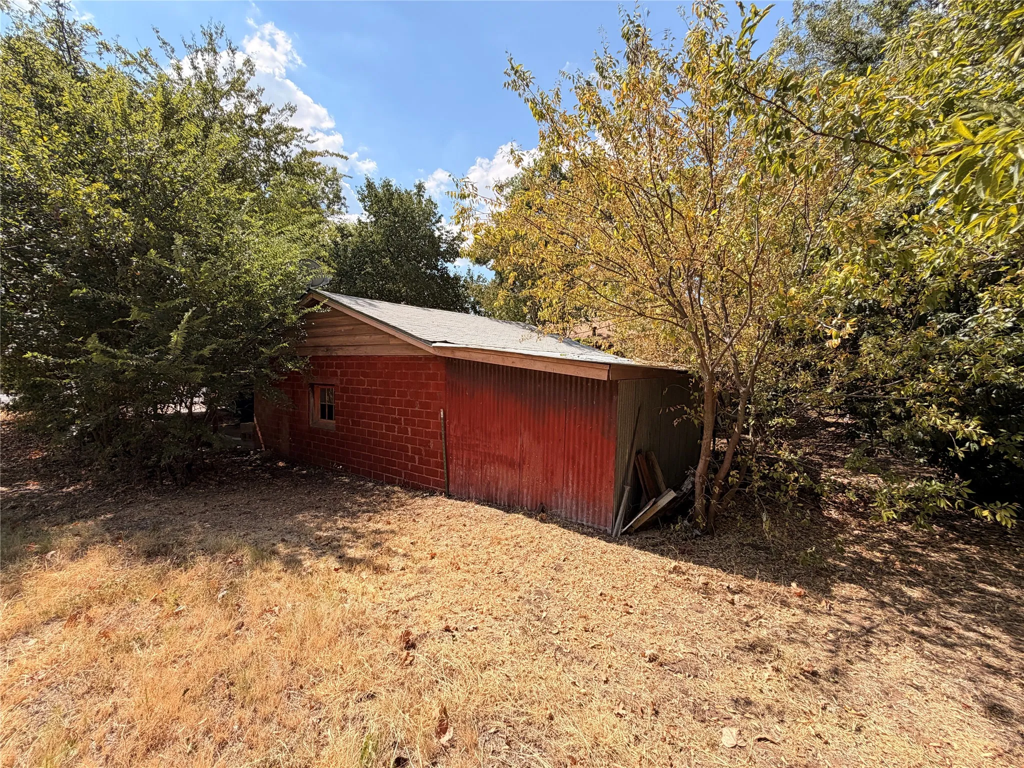back of garage