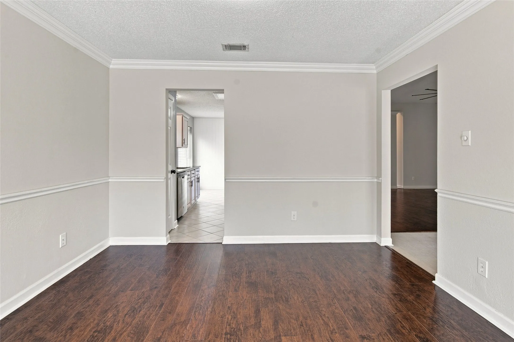 Formal Dining or Living Room view 2 with Engineered Hardwood Floors