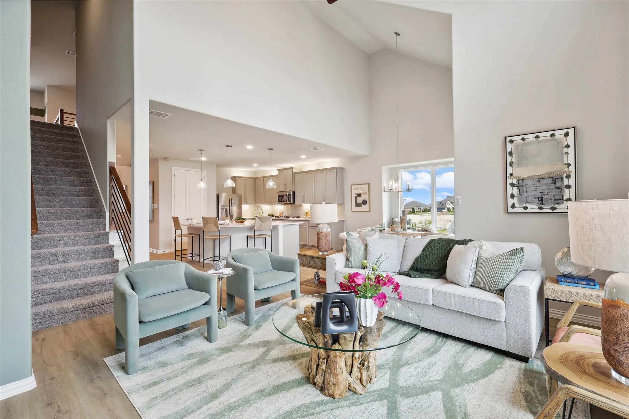 Model home photos of similar floorplans, not pictures of actual home.
