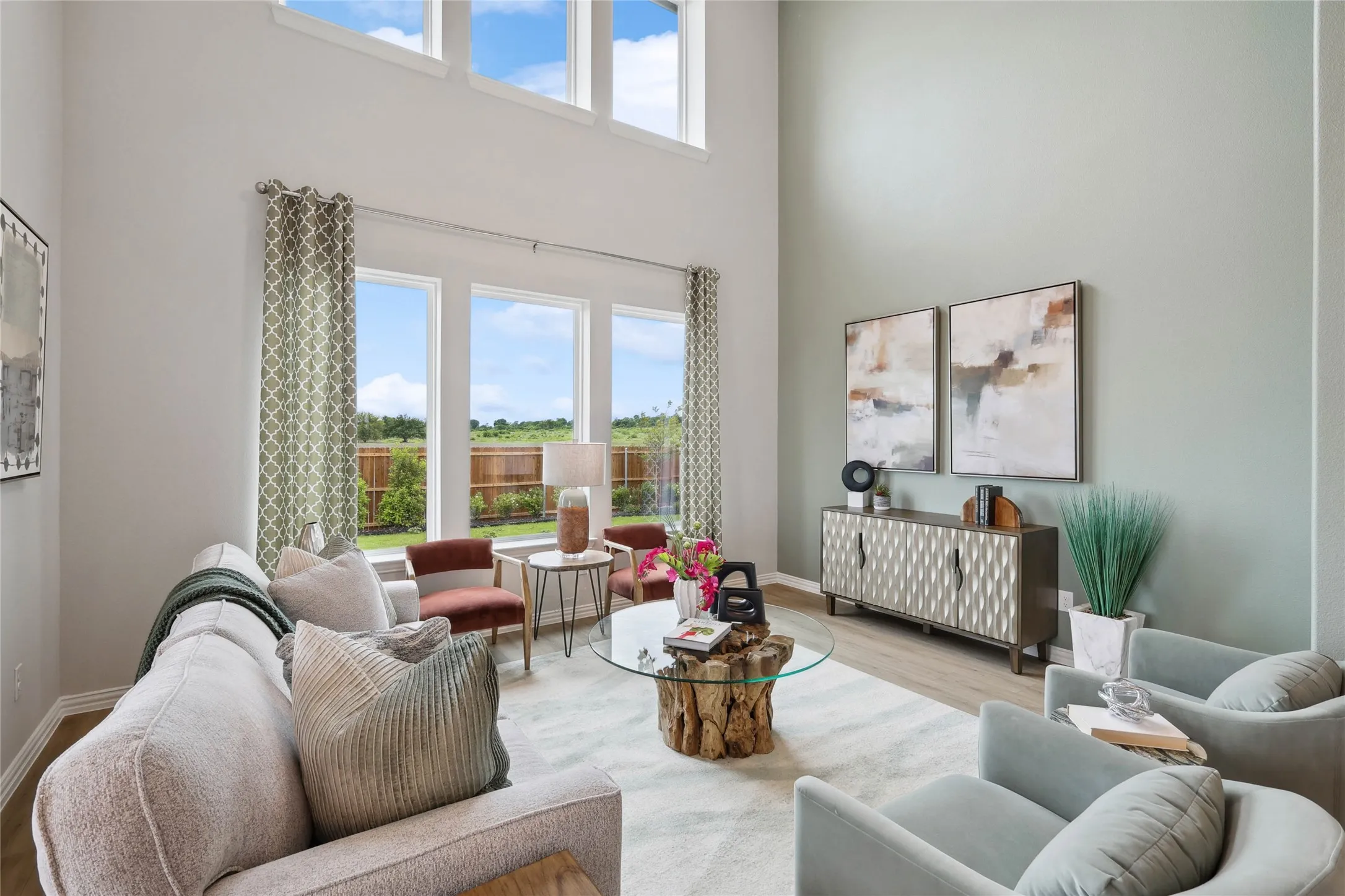 Model home photos of similar floorplans, not pictures of actual home.
