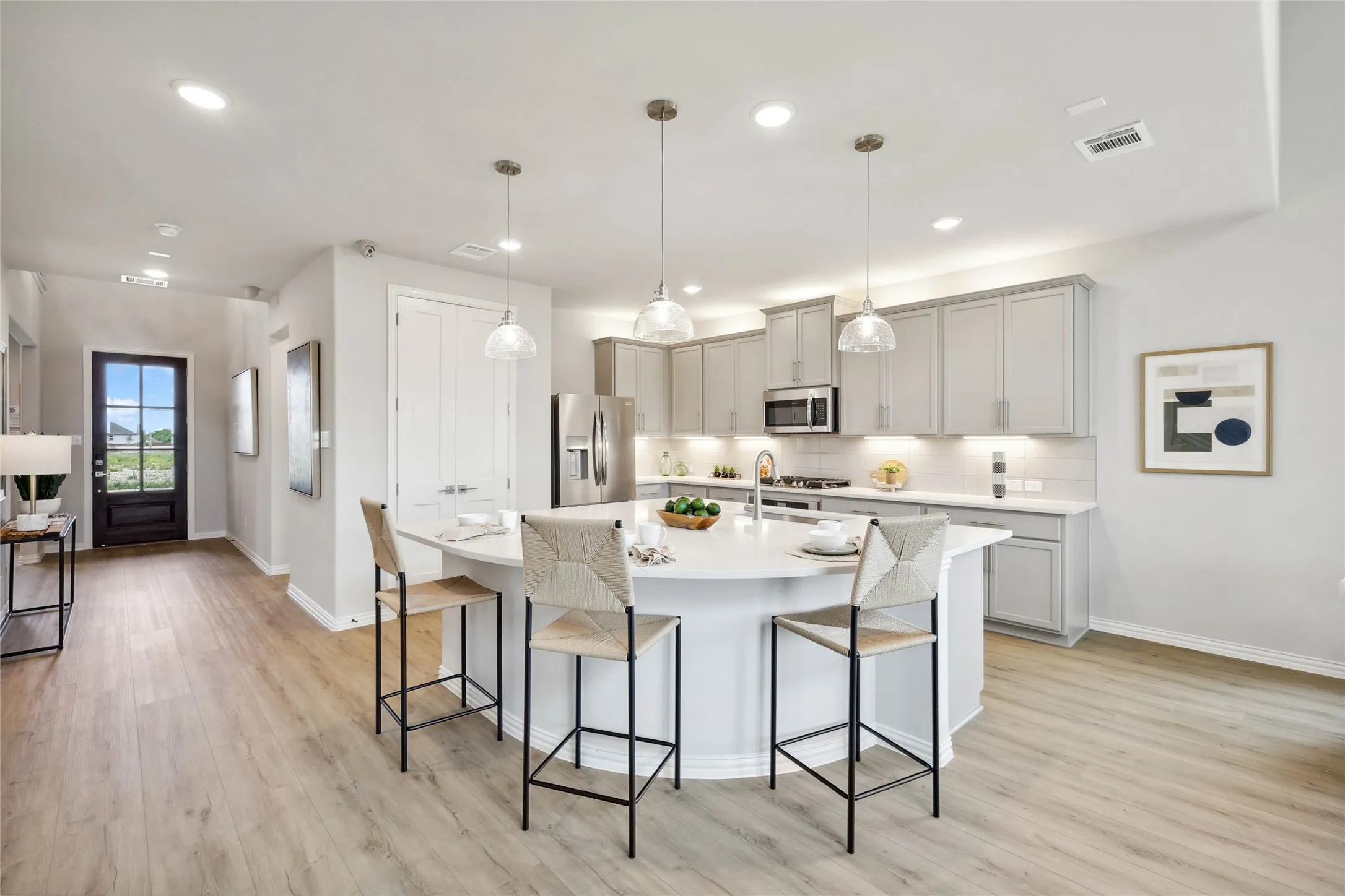 Model home photos of similar floorplans, not pictures of actual home.
