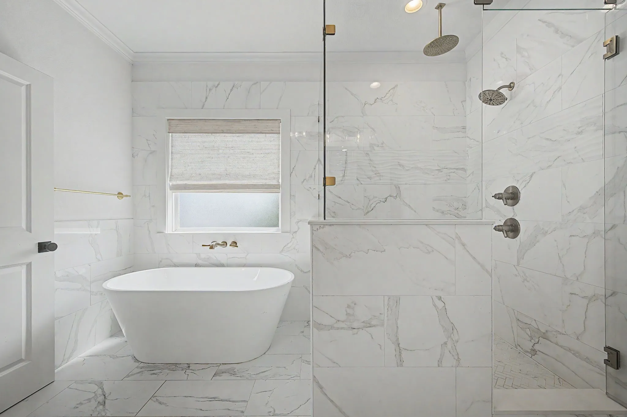 Primary bath with tub & separate shower