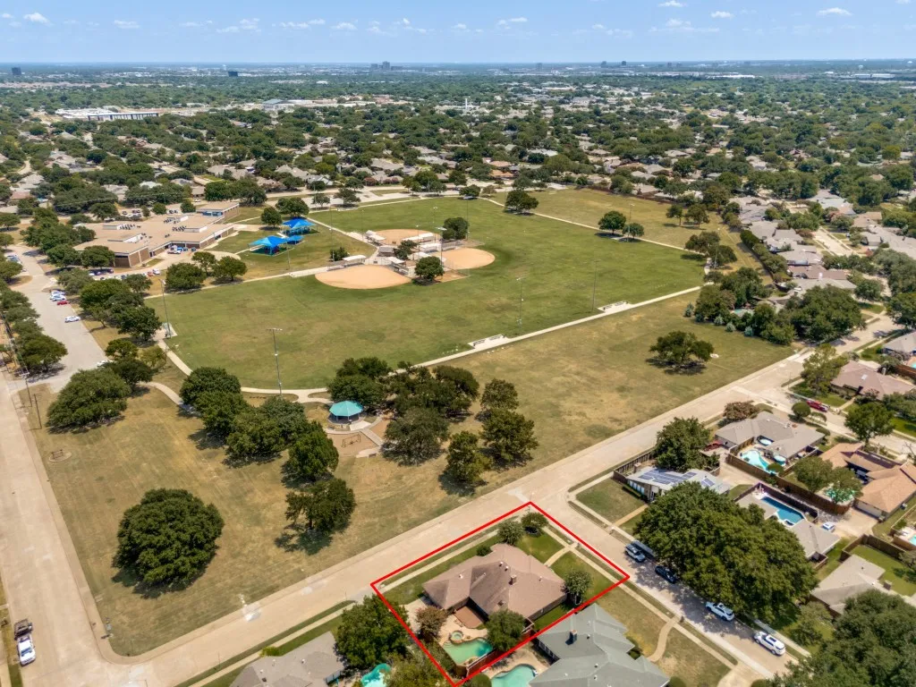 School and park across the street