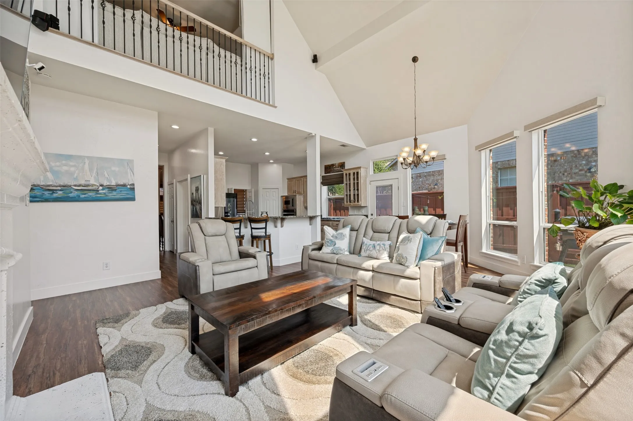 Open light filled floor plan