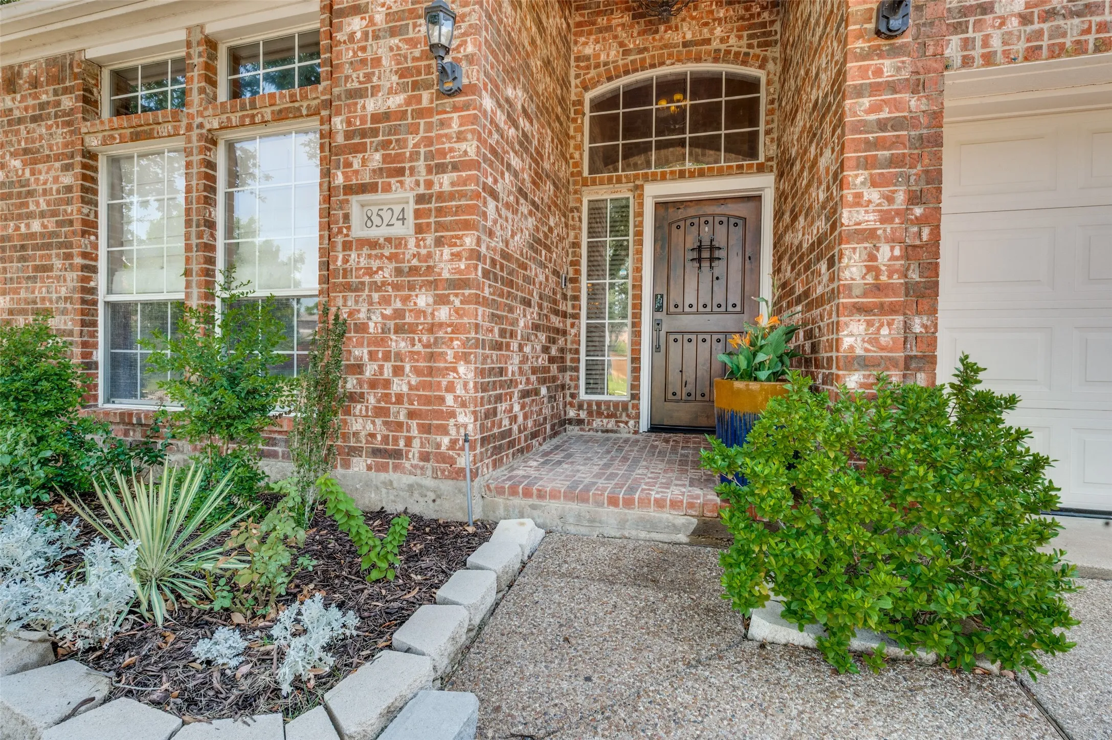 Covered front porch and entry
