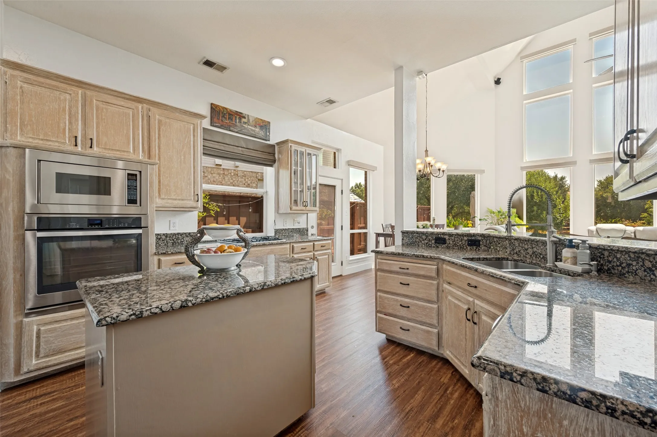 Another view of the spacious kitchen