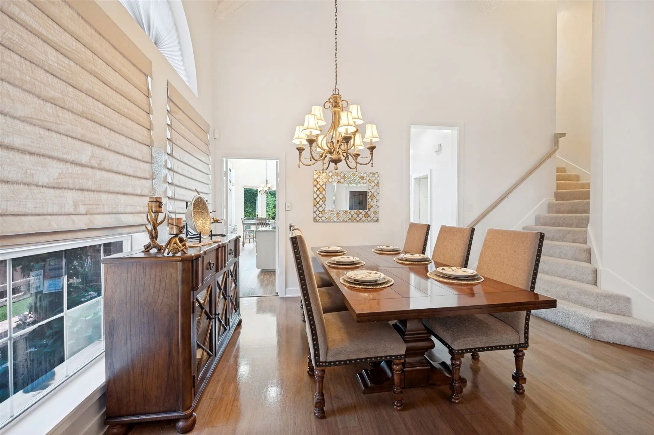 Another view of the Dining room with easy access to the kitchen