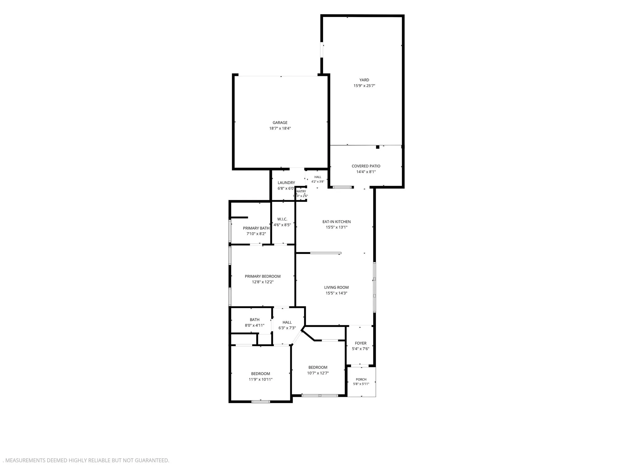 Floor plan - please note that measurements are estimates only