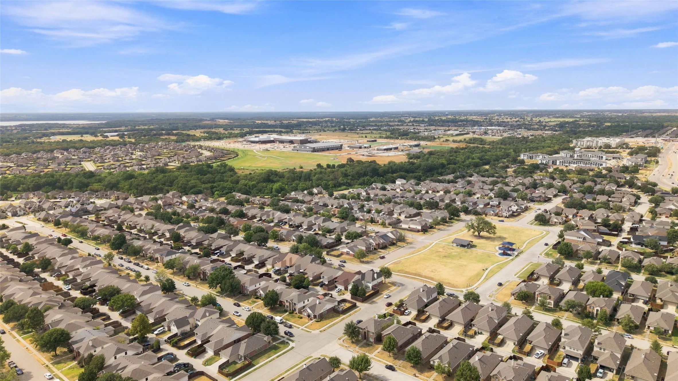 Aerial overview of Cross Oaks Ranch