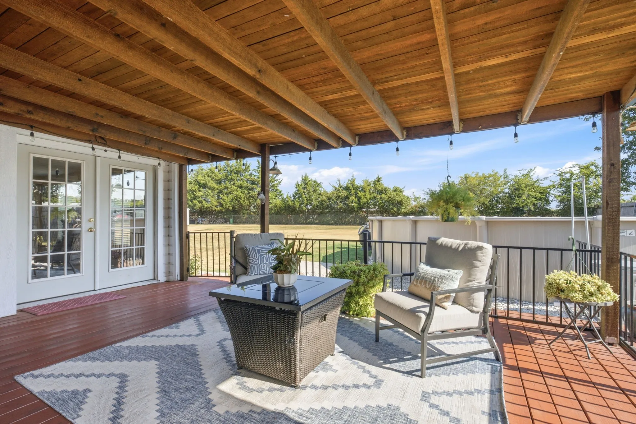 Beautiful covered deck