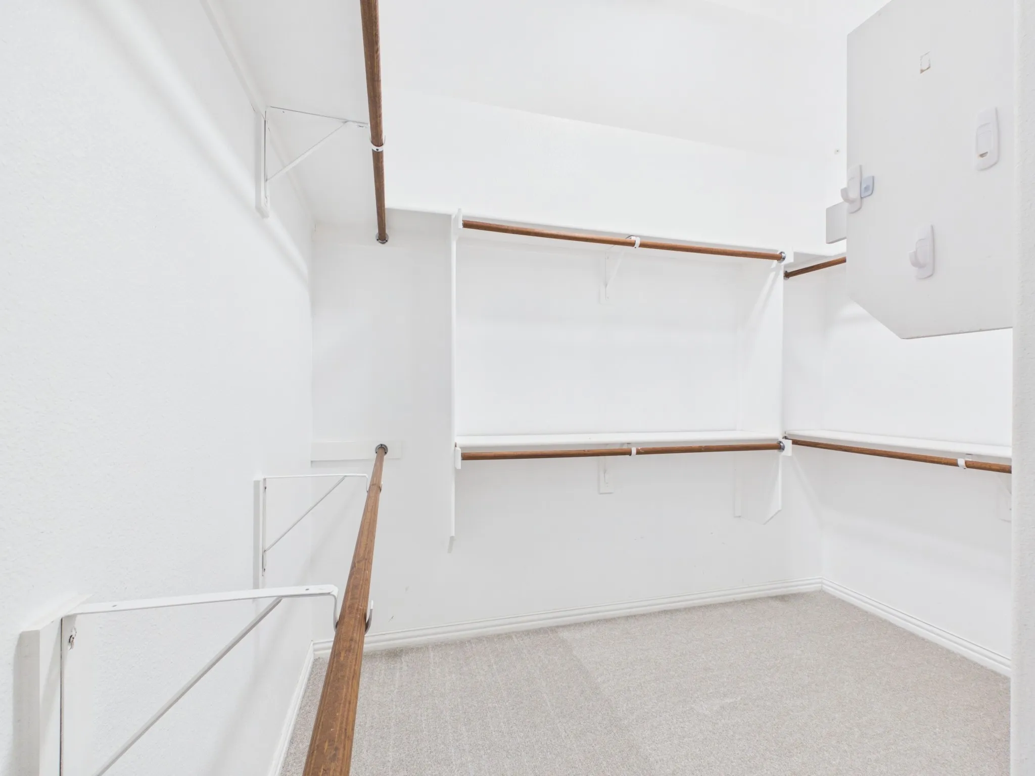 Large walk in closet in Primary